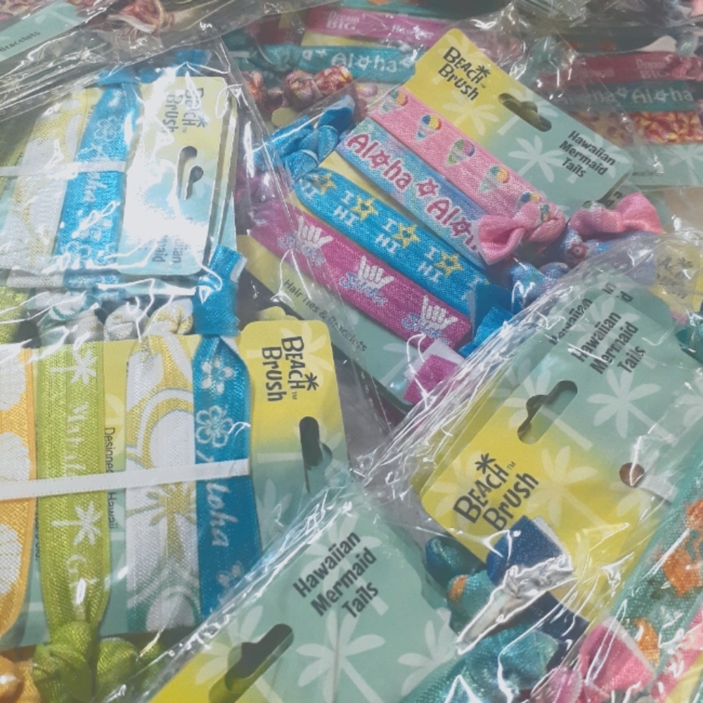 party favor gifts surprise stuffer hair tie huge lot of 100 pack (4 ties on each